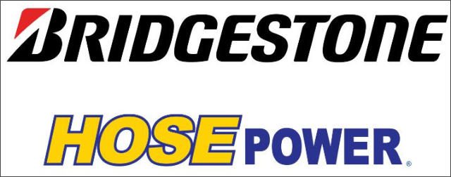 Two logos: Bridgestone and Dose Power, side by side.